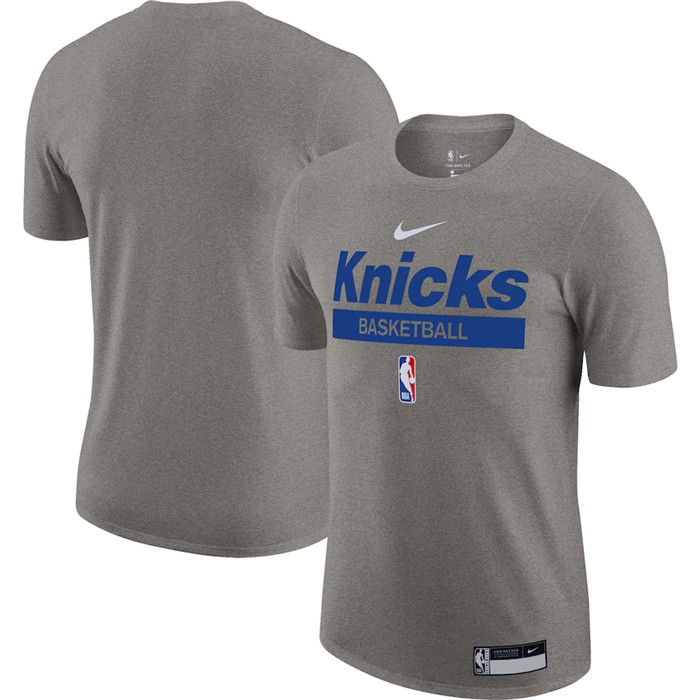 Men's New York Knicks Gray 2022/23 Legend On-Court Practice Performance T-Shirt